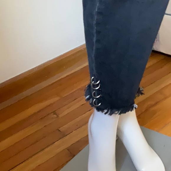 Love and legend black jeans with hoops - Picture 2 of 9